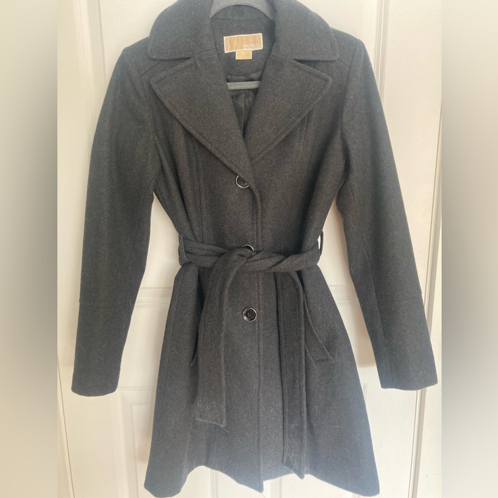 Michael Kors Vintage Wool Blend Peacoat
